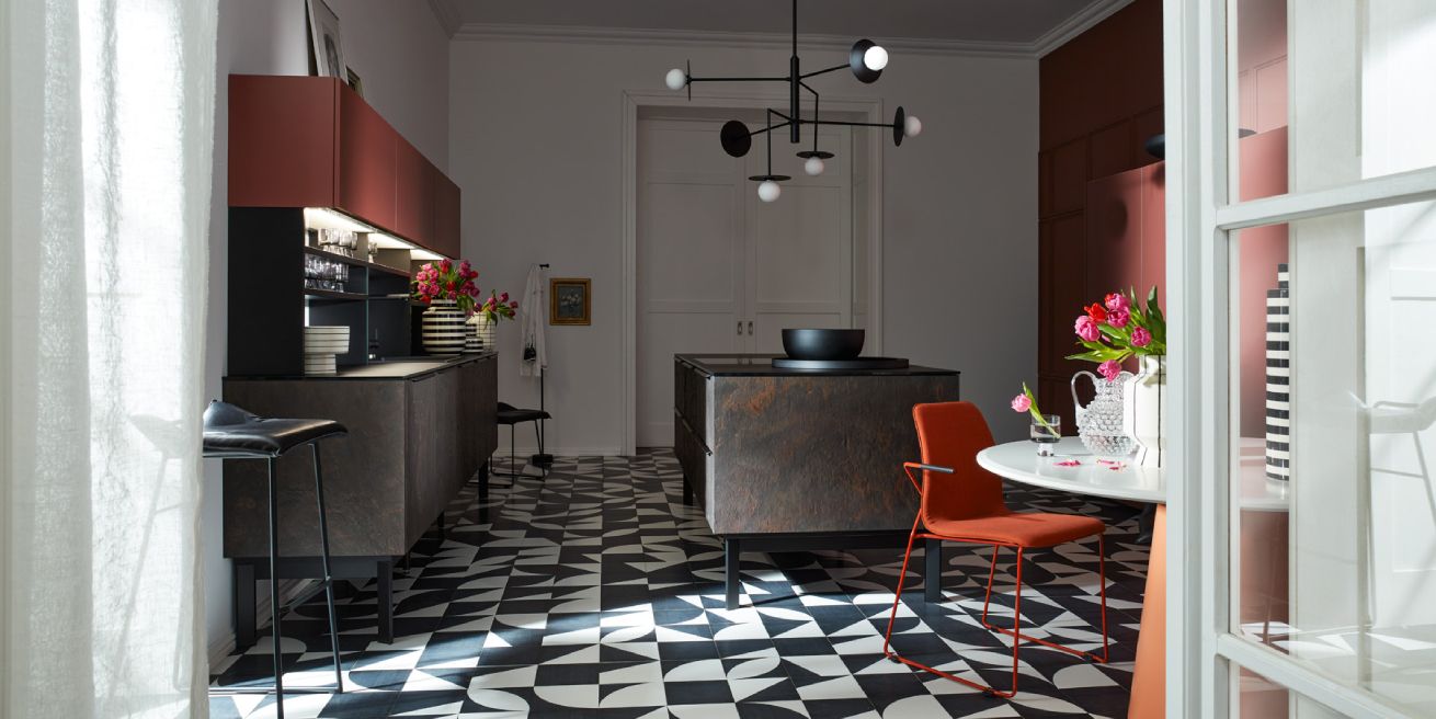 kuchyně Nolte Neo Slate black Rosato slate