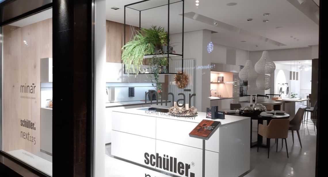 Minár interiér showroom 