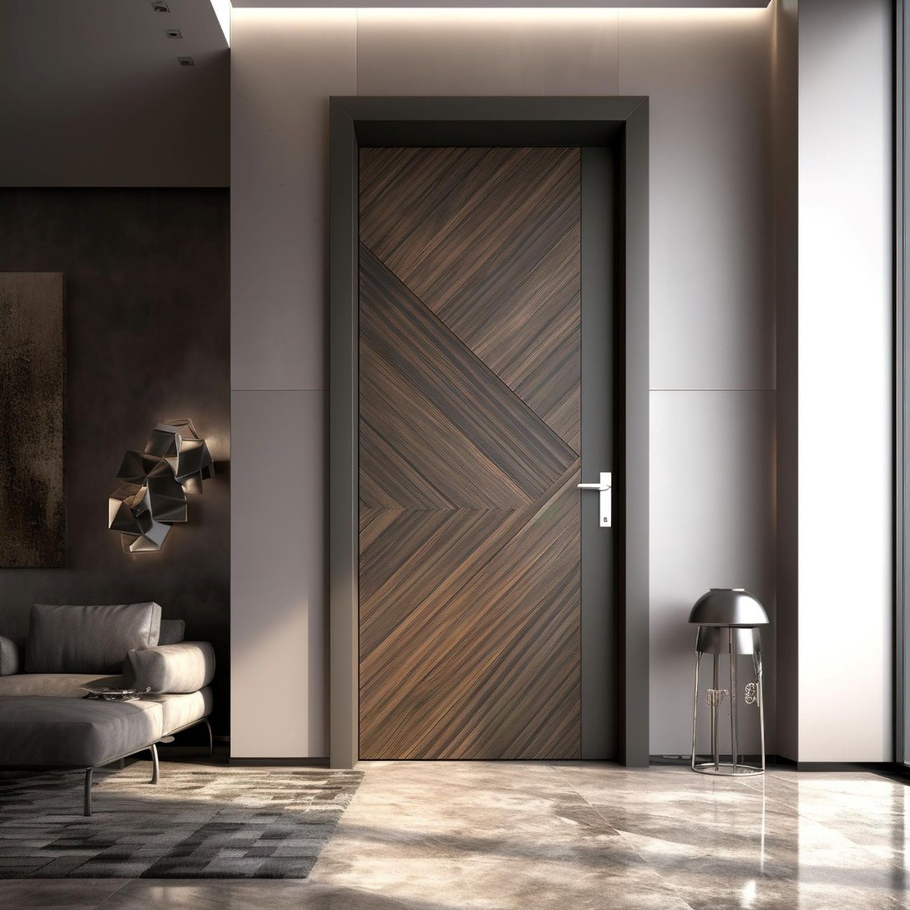 moderní interiérové dveře ze dřeva