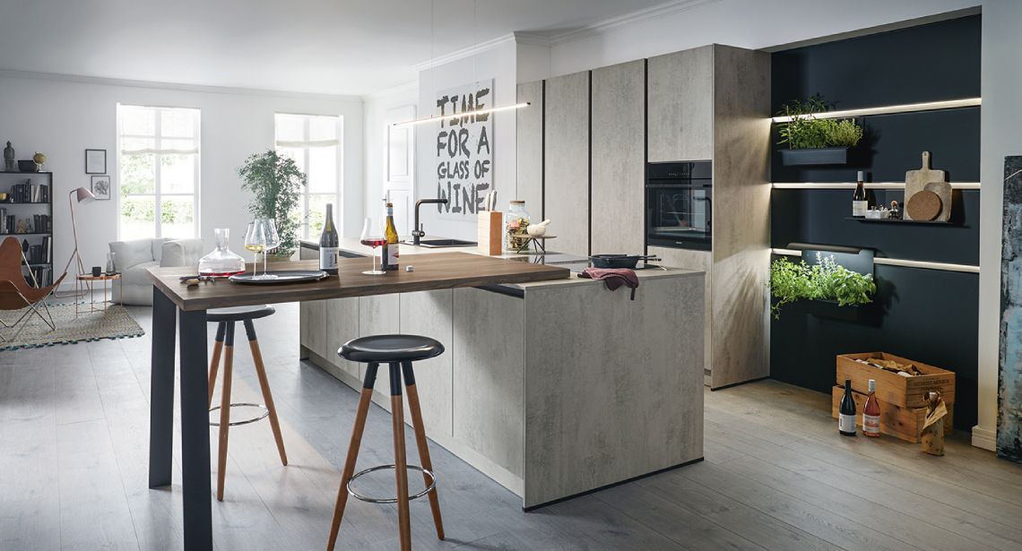 kuchyně Schueller Elba Beton Quarzgrau