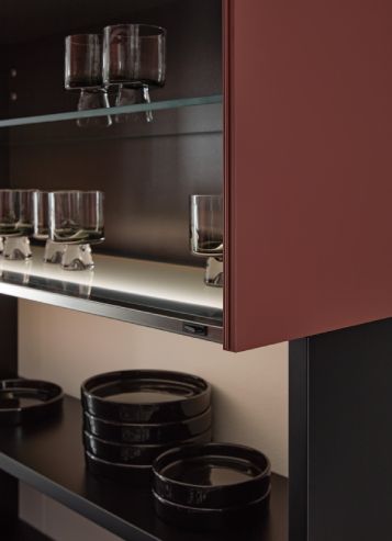 kuchyně Nolte Neo Slate black Rosato slate