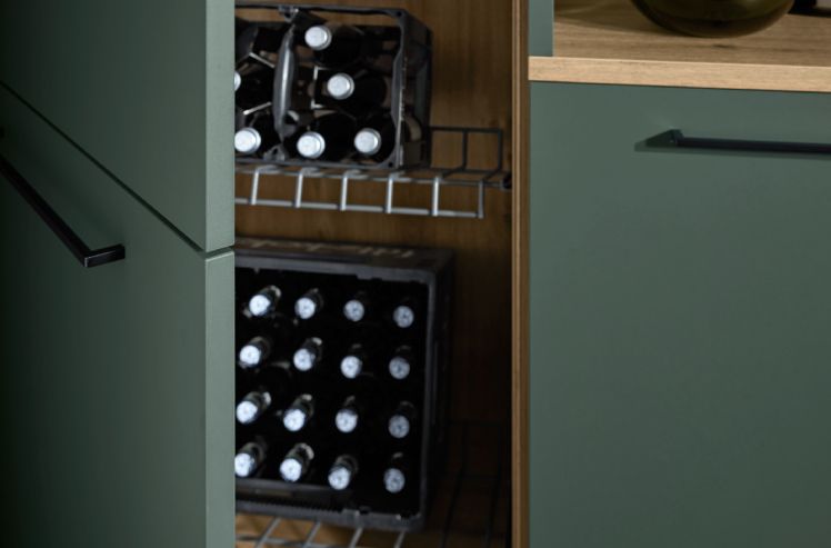 kuchyně Nolte Manhattan Uni Black Green